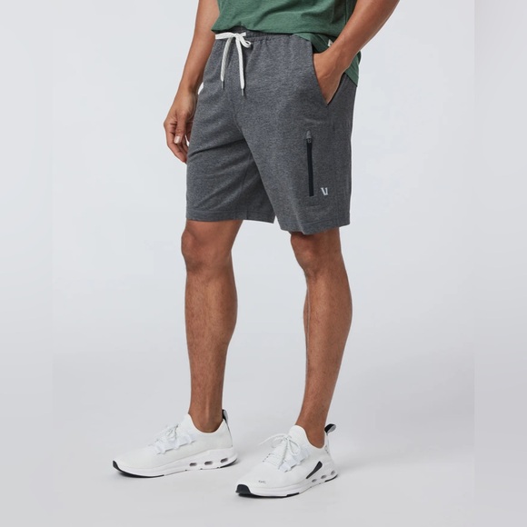 Vuori /Sunday Performance Short 8"Charcoal Heathe Color - Picture 10 of 15